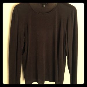 100% Silk Long Sleeve Shirt by Eileen Fisher
